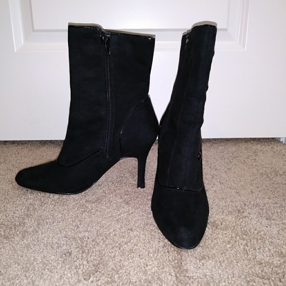 Vintage style black booties - Picture 2 of 2